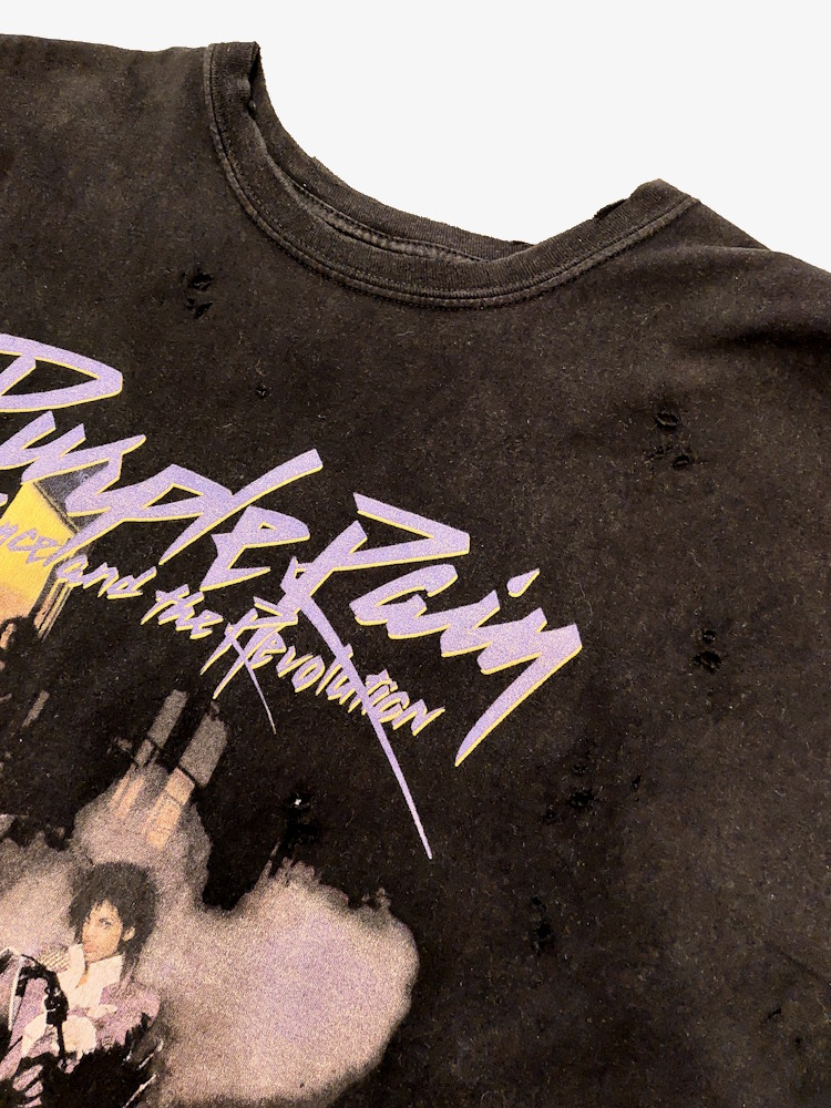 Prince Purple Rain Tank Top Distressed Black 3