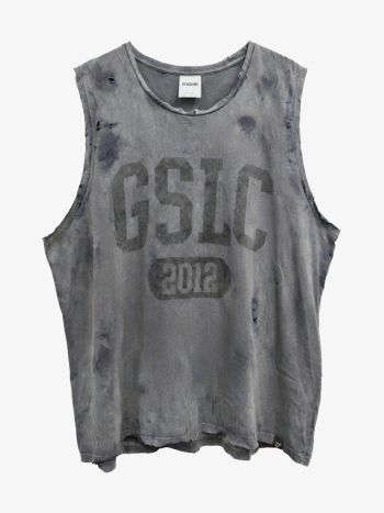 Untagged Gymshark Distressed Tank Top GSLC Dark Grey 1