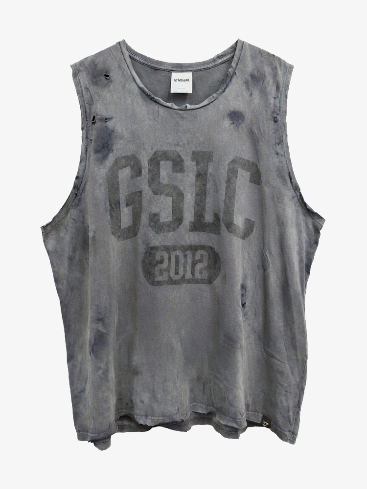 Untagged Gymshark Distressed Tank Top GSLC Dark Grey 1