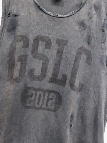 Untagged Gymshark Distressed Tank Top GSLC Dark Grey 3