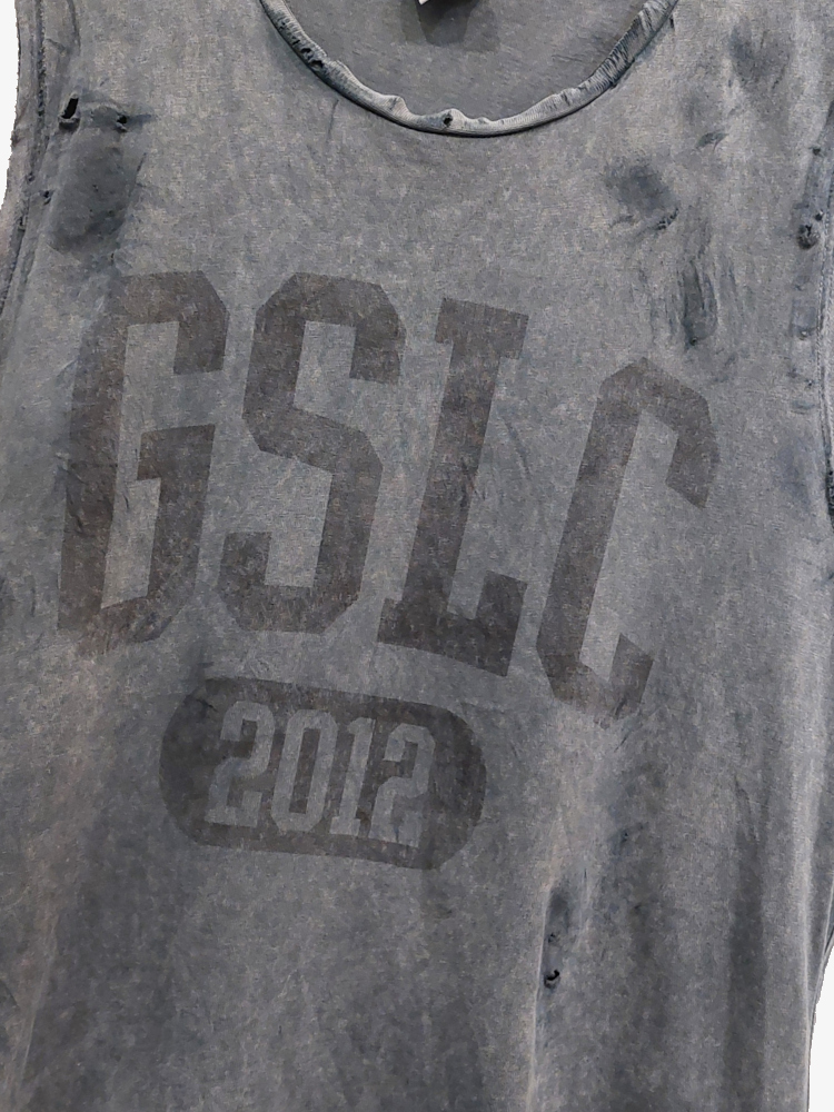 Untagged Gymshark Distressed Tank Top GSLC Dark Grey 3