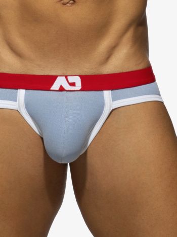 Addicted Ad1409 Pique Jeans Sports Brief Royal Blue 1