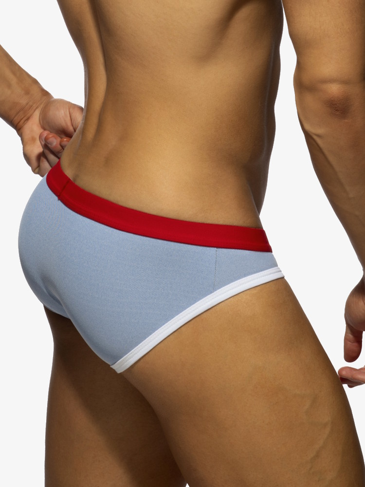 Addicted Ad1409 Pique Jeans Sports Brief Royal Blue 3