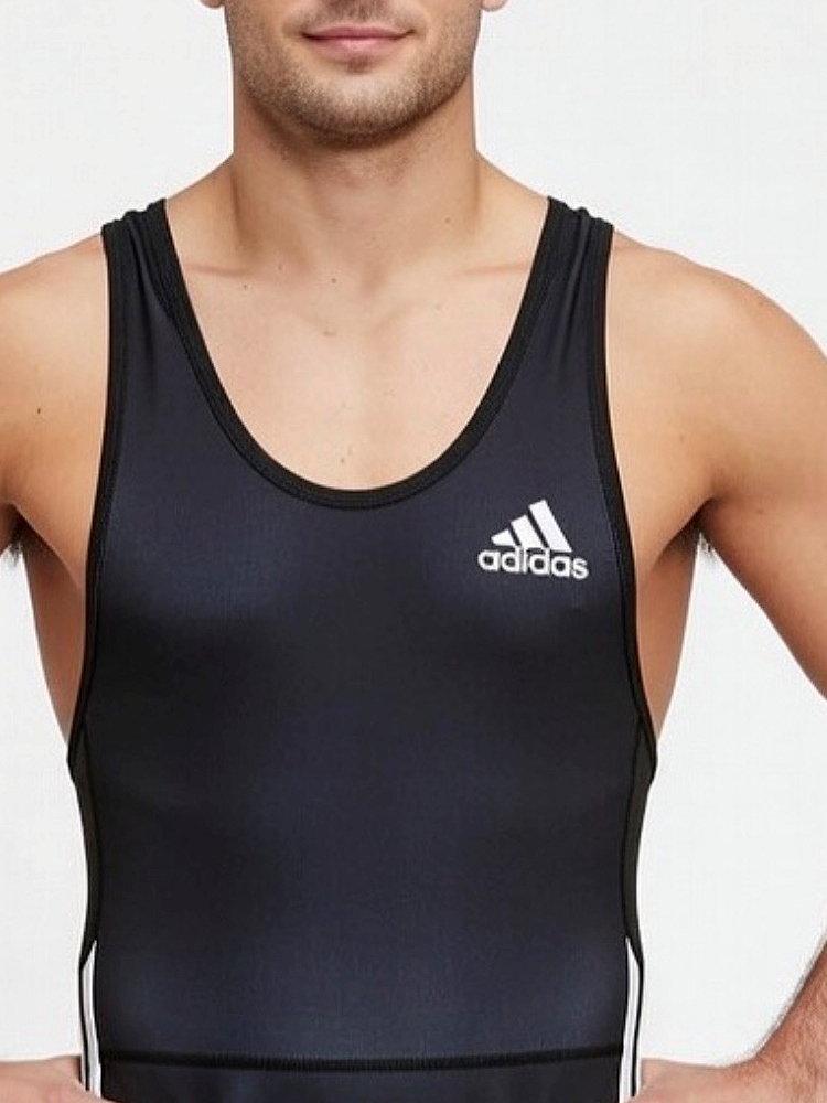 Adidas Wrestling Singlet Black 1