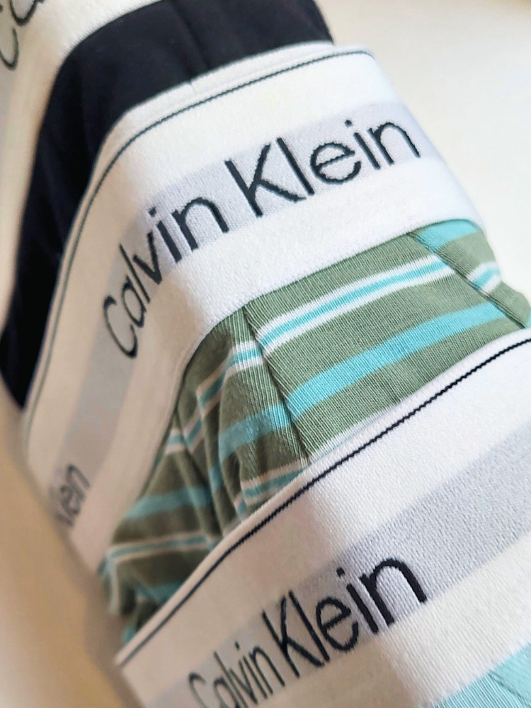 Calvin Klein 3 Pack Hip Brief Cotton Stretch Lv00nb4388 40m Pulse Stripe 3