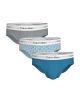 Calvin Klein 3 Pack Hip Brief Cotton Stretch Lv00nb4388 40n Misty Grey 1