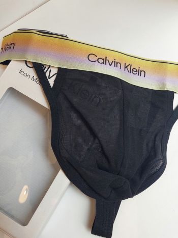 Calvin Klein Icon Mesh Thong Lv00nb4593 Ub1 Black 5