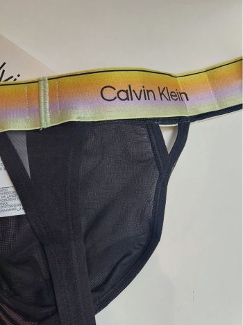 Calvin Klein Icon Mesh Thong Lv00nb4593 Ub1 Black 6