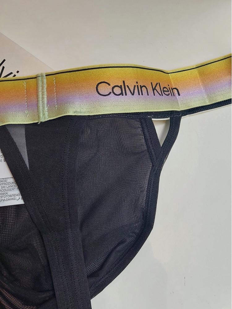 Calvin Klein Icon Mesh Thong Lv00nb4593 Ub1 Black 6
