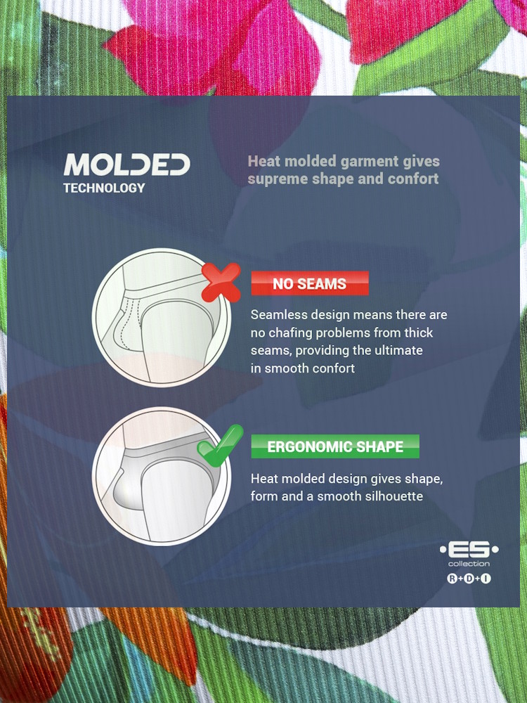 Es Collection Un663 Bold Flowers Brief White 1