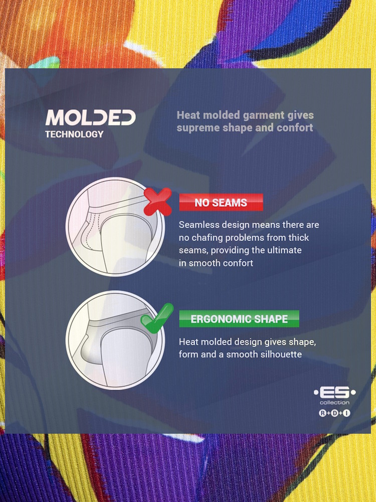 Es Collection Un664 Bold Flowers Thong Yellow 1