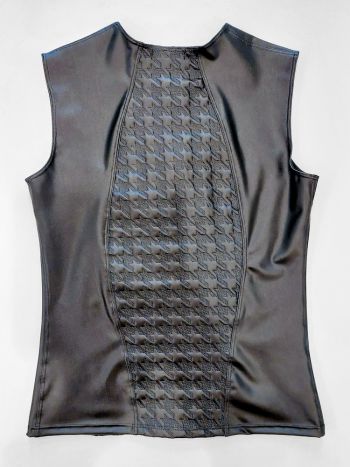 Peter Domenie Fetish Vest Quilted Houndstooth Black 5