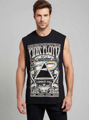 Pink Floyd Tank Top Distressed Black 1