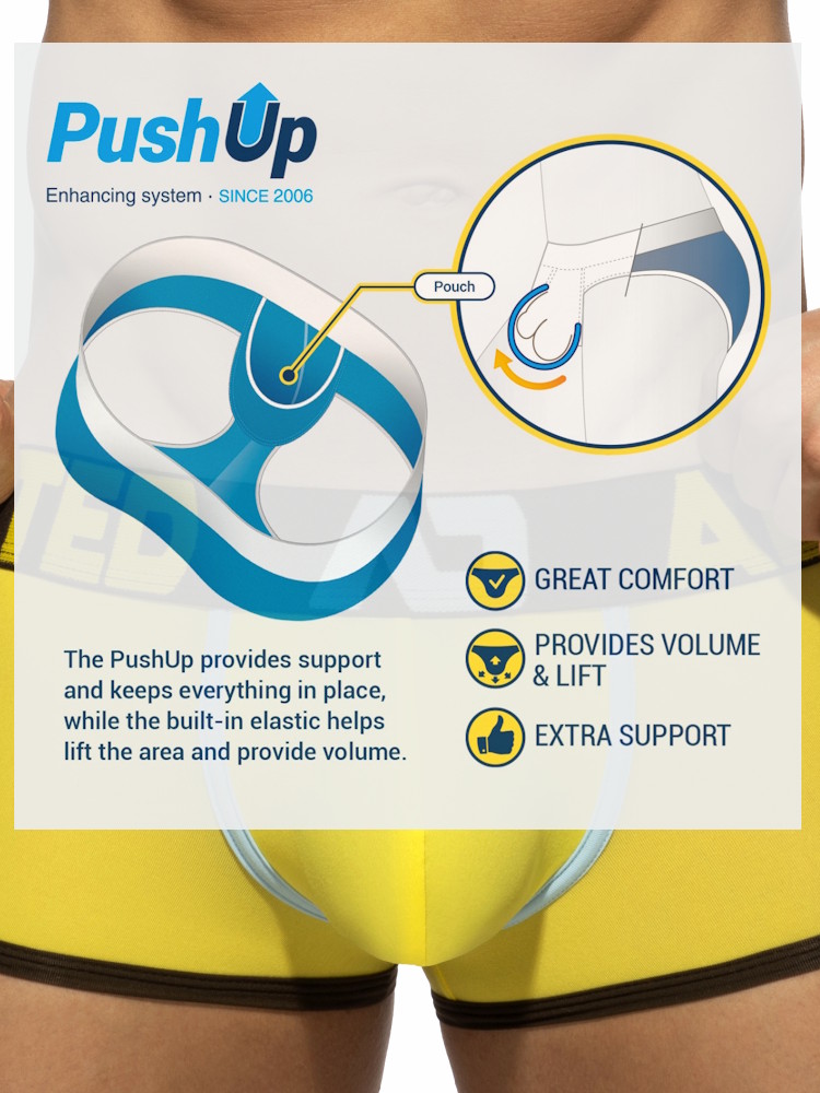 Addicted Ad1359 Naked Feeling Trunk Yellow 2