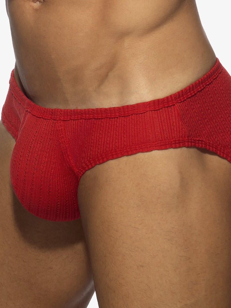 Addicted Ad1379 Puff Bikini Brief Red 1