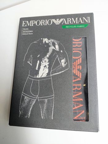 Emporio Armani Microfiber Logo Trunk Em000232 Steel 1