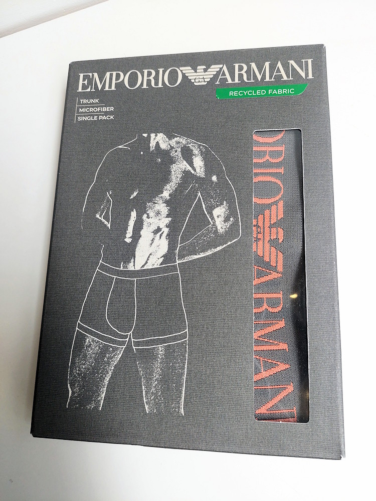 Emporio Armani Microfiber Logo Trunk Em000232 Steel 1