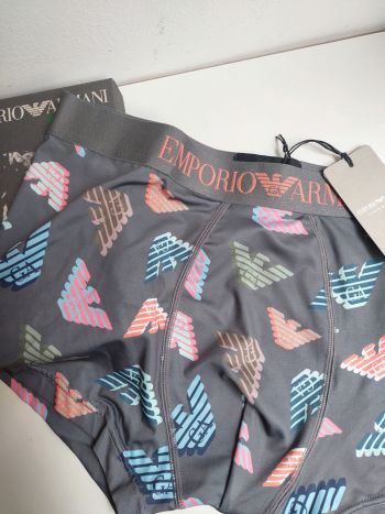 Emporio Armani Microfiber Logo Trunk Em000232 Steel 2