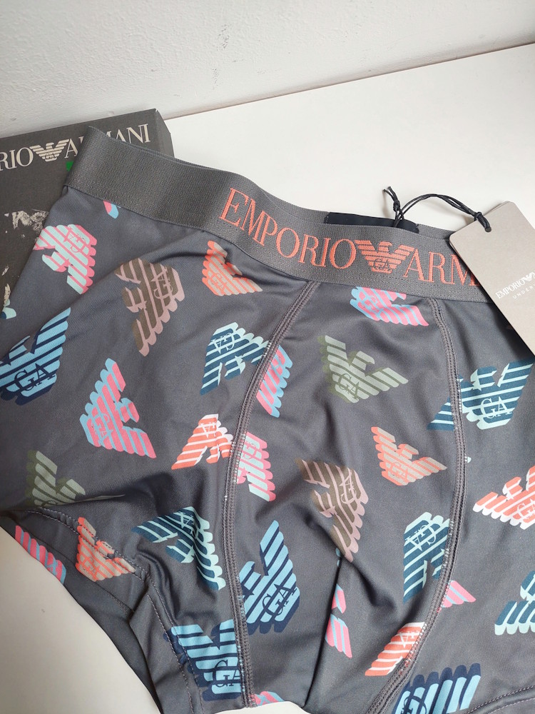 Emporio Armani Microfiber Logo Trunk Em000232 Steel 2