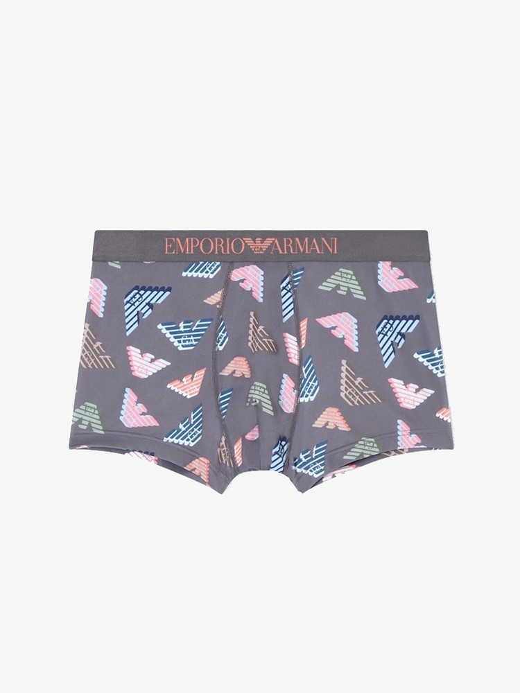 Emporio Armani Microfiber Logo Trunk Em000232 Steel 3