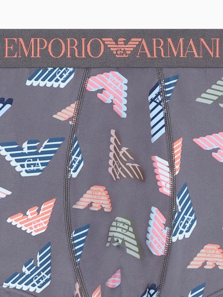 Emporio Armani Microfiber Logo Trunk Em000232 Steel 4