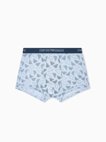 Emporio Armani Trunk 3 Pack All Over Eagle Logo Em000260 Af20671 Light Blue 6
