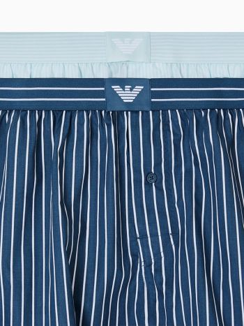 Emporio Armani Woven Boxershorts 2 Pack Em000403 Af18884 Navy Mint 1