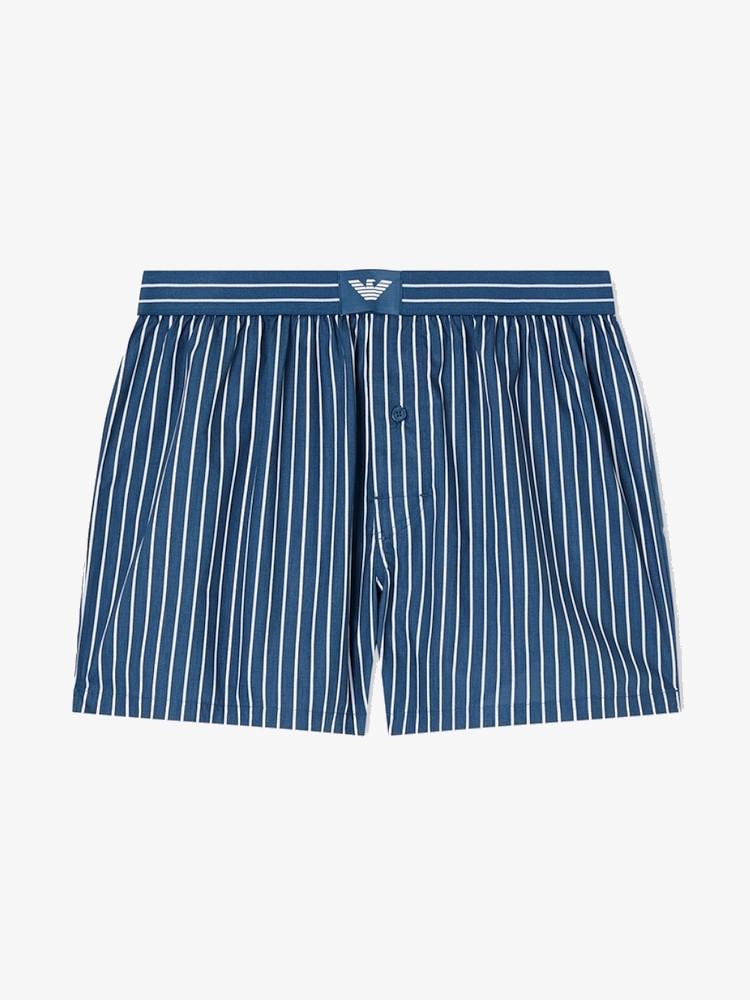 Emporio Armani Woven Boxershorts 2 Pack Em000403 Af18884 Navy Mint 2