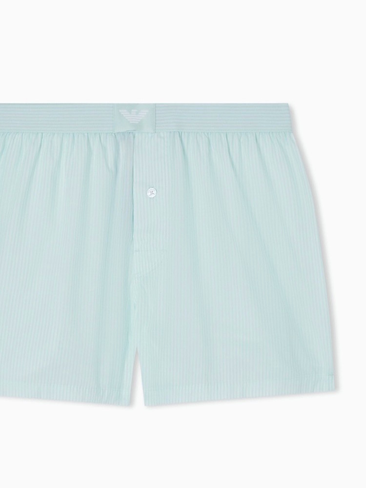 Emporio Armani Woven Boxershorts 2 Pack Em000403 Af18884 Navy Mint 4