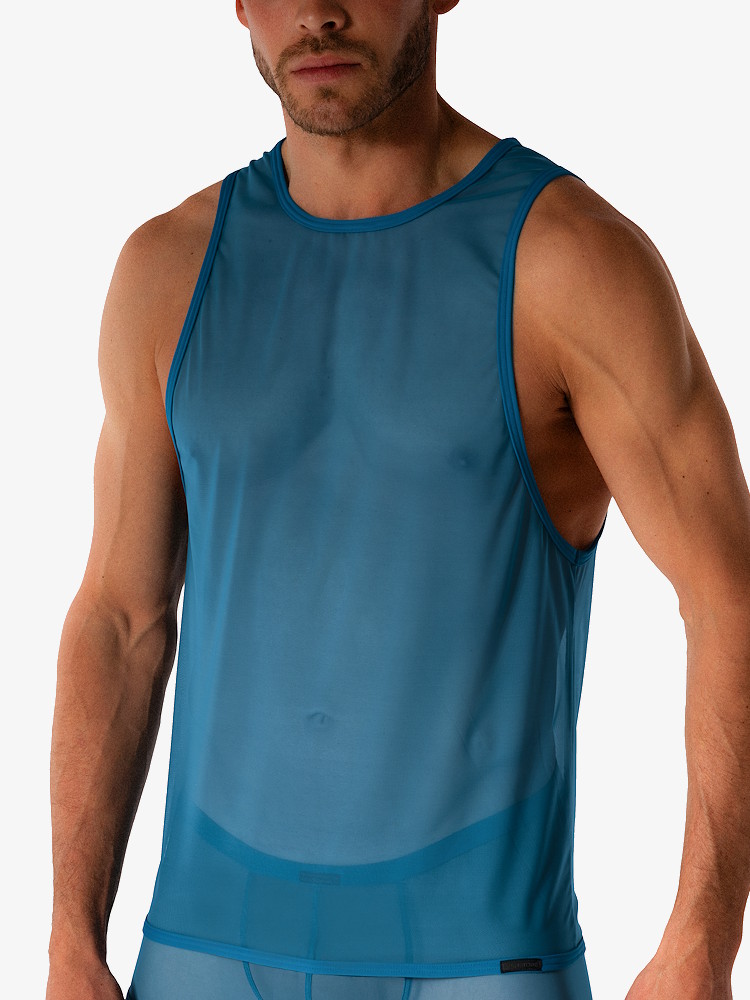 Manstore M2572 Tank Top Teal 212919 3