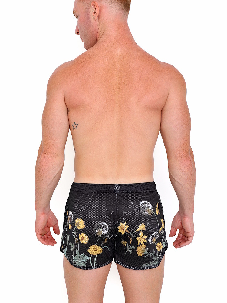 Skull Bones Dandelion Black Mesh Short Bk 1