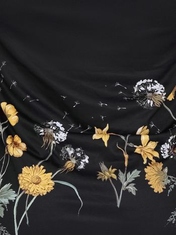 Skull Bones Dandelion Black Tank Top Bk 1