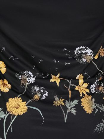 Skull Bones Dandelion Black Thong Bk 6