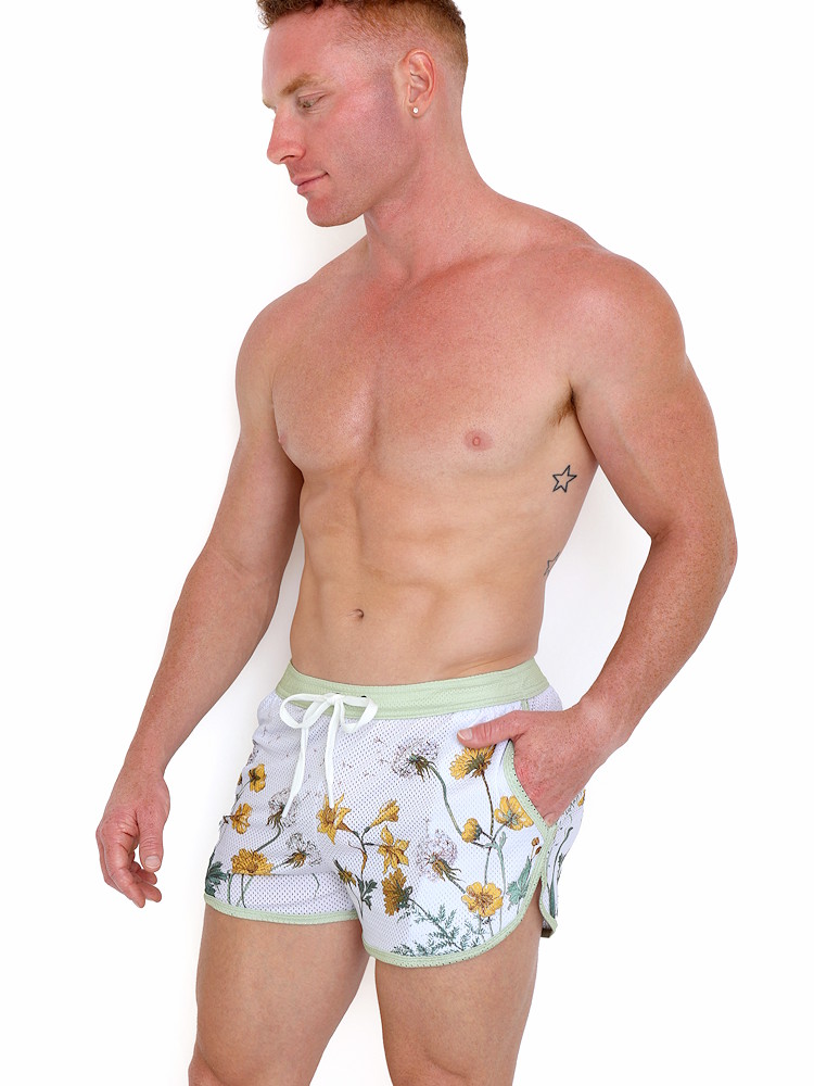 Skull Bones Dandelion White Mesh Short Wh 2