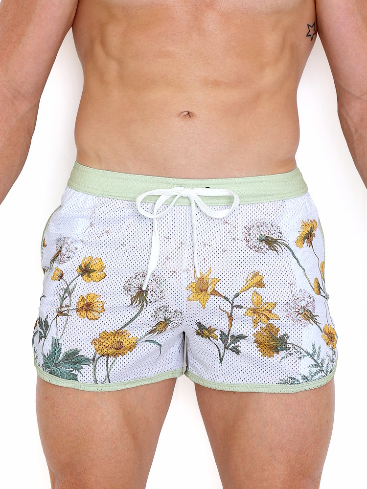 Skull Bones Dandelion White Mesh Short Wh 5