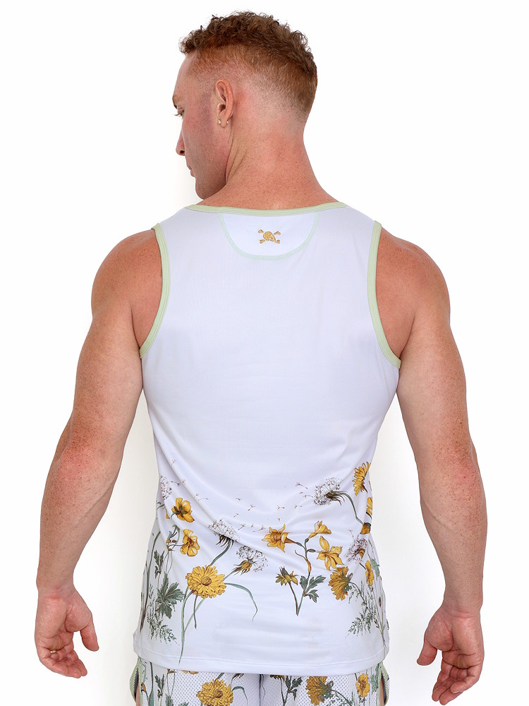 Skull Bones Dandelion White Tank Top Wh 3