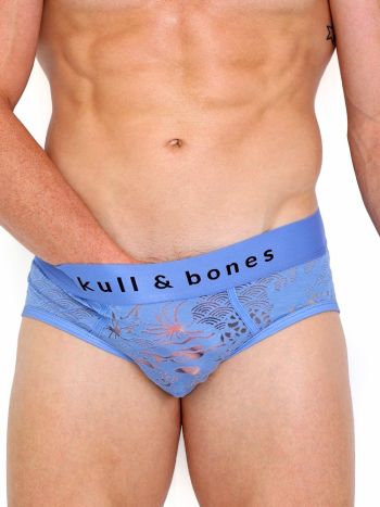 Skull Bones Dragon Burnout Perwinkle Brief 5