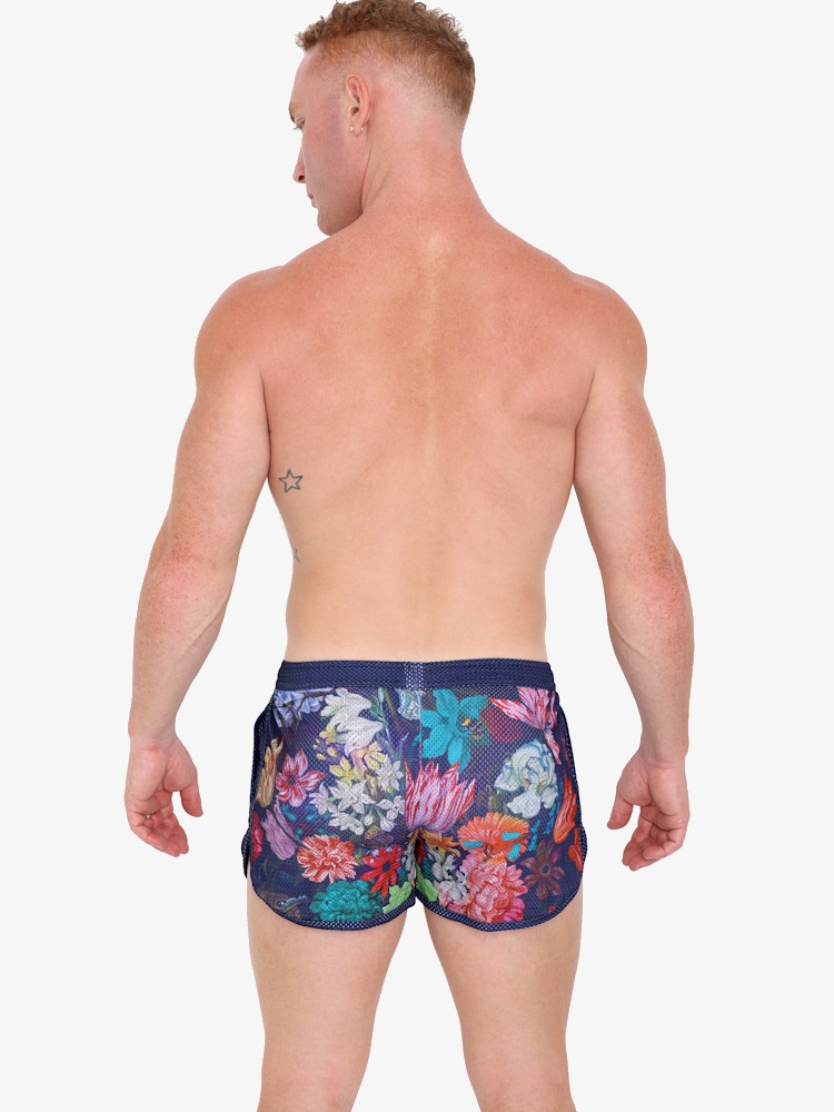 Skull Bones New Hand Painted Floral Bouquet Short Mc 1