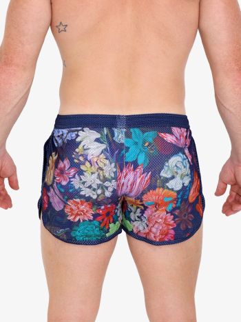 Skull Bones New Hand Painted Floral Bouquet Short Mc 2
