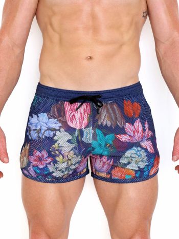 Skull Bones New Hand Painted Floral Bouquet Short Mc 4