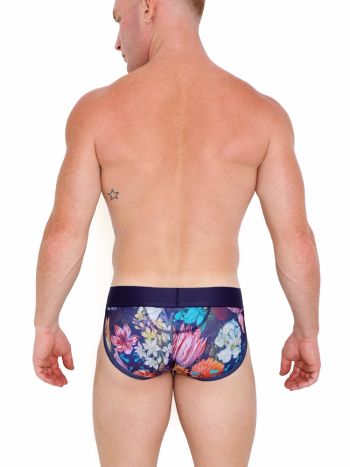Skull Bones New Hand Painted Floral Bouquet Sport Brief Mc 4