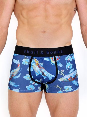 Skull Bones Pattern Koi Trunk Blue 6
