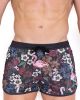 Skull & Bones Floral Flamingo Mesh Short