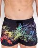 Skull Bones Ombre Japanese Dragon Mesh Short