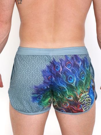 Skull Bones Peacock Rainbow Grey