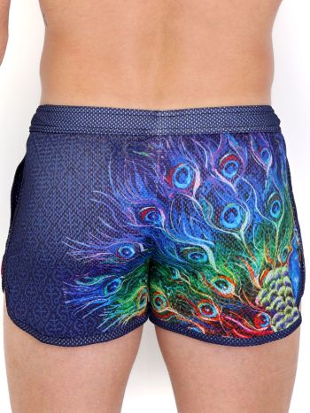 Skull Bones Peacock Rainbow Navy