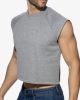 Addicted Ad1461 Recycled Cotton Crop Top Heather Grey 2
