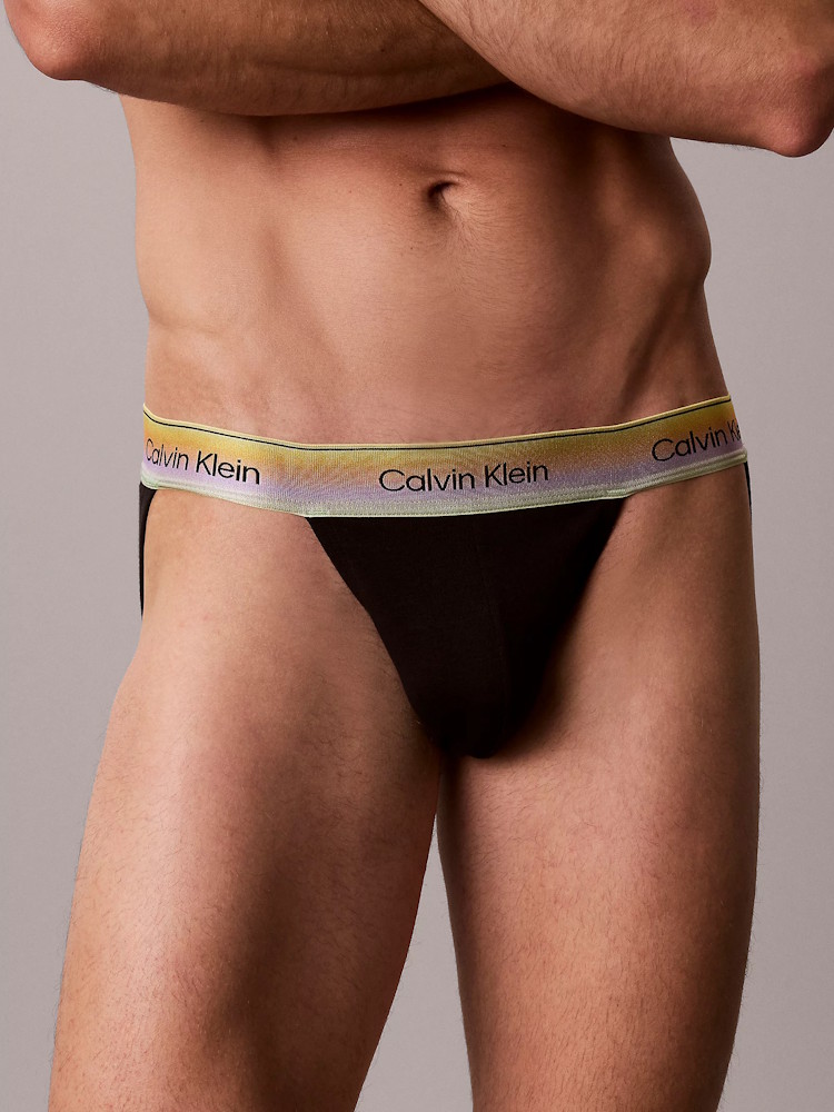 Calvin Klein Jockstrap Pride Icon Cotton Stretch Lv00nb4588 Ub1 Black 4