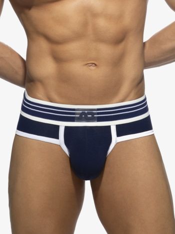 Addicted Ad1282 Double Trouble Brief Navy 4