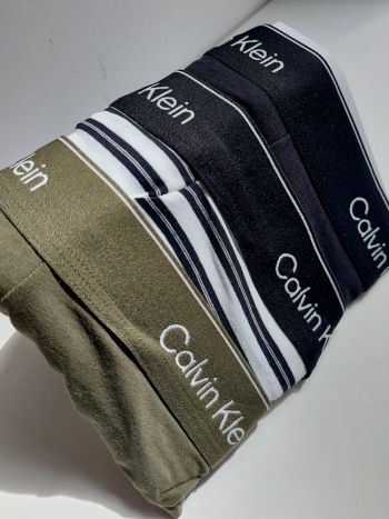 Calvin Klein 3 Pack Relaxed Fit Trunks Lv00nb4286 5vv Triple Stripe 5